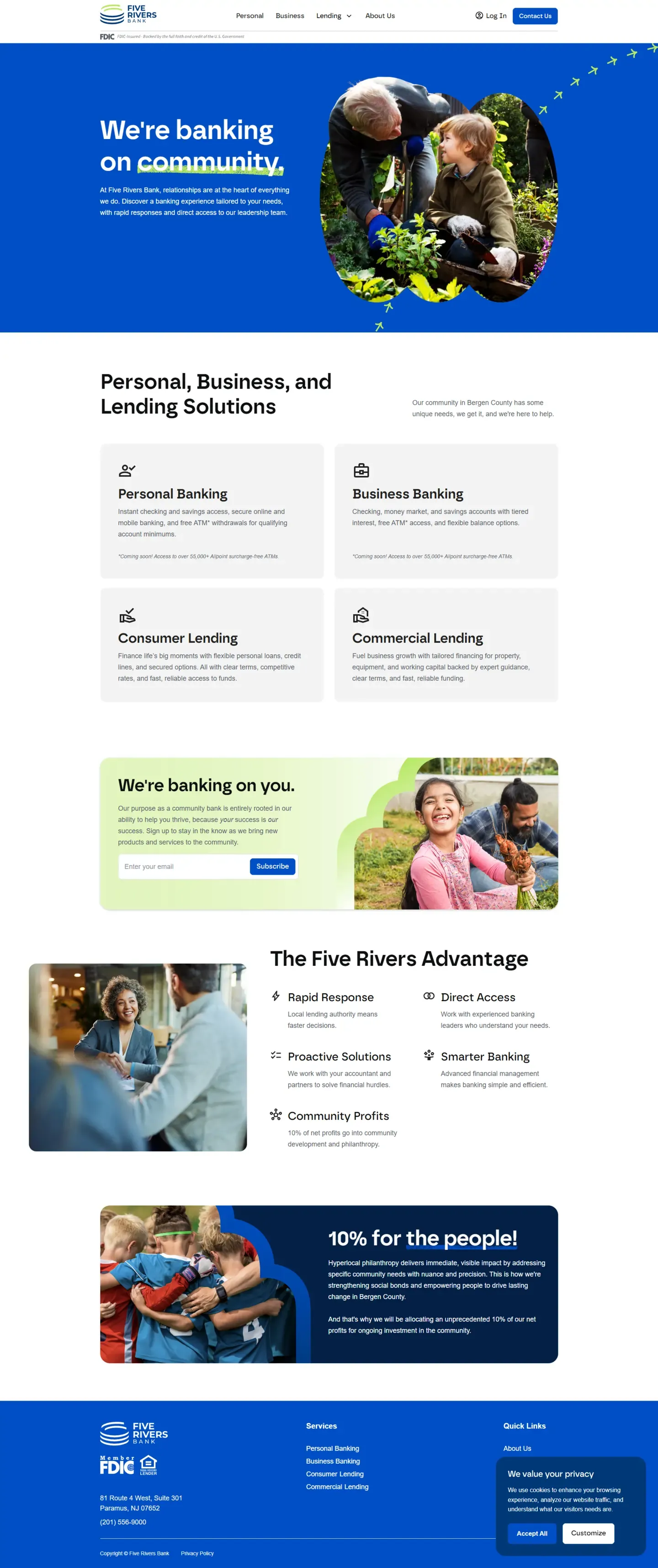 Five Rivers Bank full site image