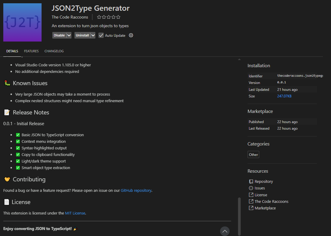 JSON2Type Generator image